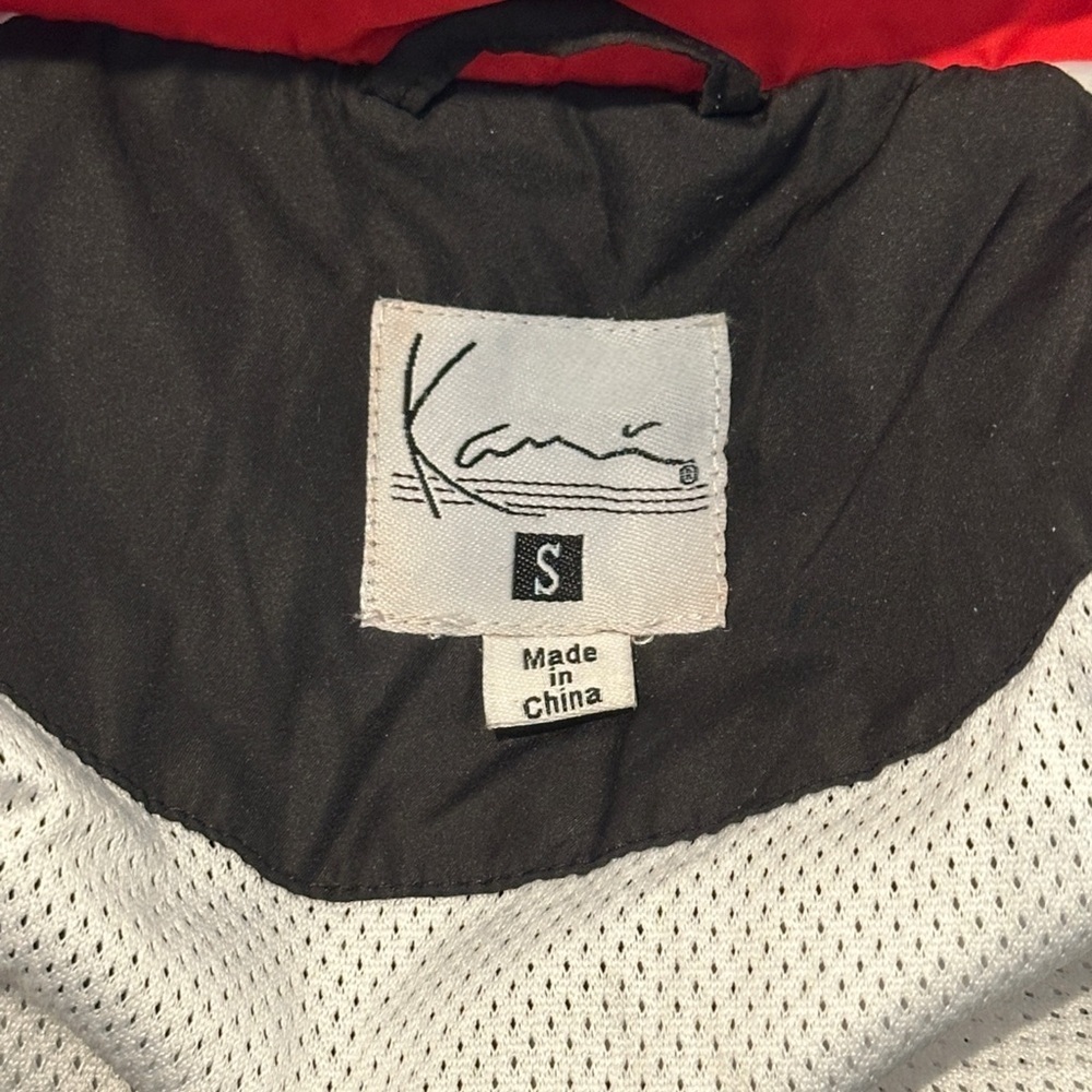 Karl Kani Retro Colorblock Logo Windbreaker Jacket Black/Red/Pink Women’s Small - Picture 5 of 6